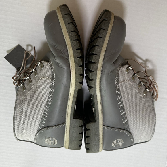 Timberland Converge Waterproof Gray Leather/Canvas Field Boots sz 9M main image 14